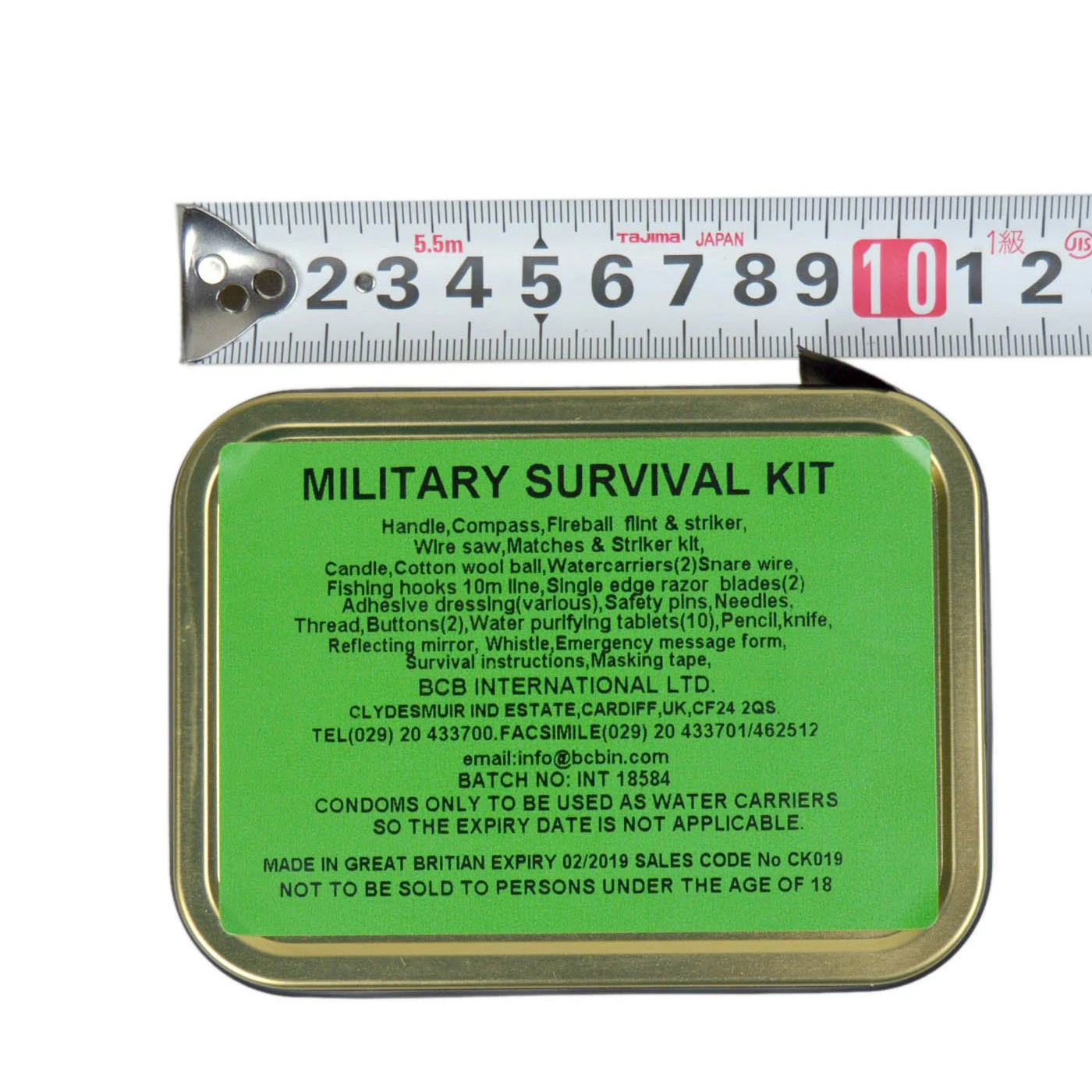 BCB International Military Survival Kit | 22 Items - Image 6