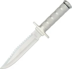 Avenger Retro Style Survival Knife Silver | Hollow