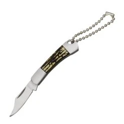 Faux Stag Handle Keychain Pocket Folding Knife | 4