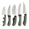 Rite Edge 5 Piece Fixed Blade Knife Set | Full Tan