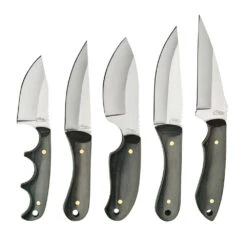 Rite Edge 5 Piece Fixed Blade Knife Set | Full Tan