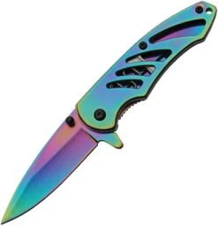 Oil Slick Framelock Folding Pocket Knife | Spectru