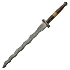 Breath Of The Fallen Flamberge Sword | Damascus, W