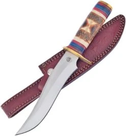 Frost Cutlery Sky Dancer Bowie W/ Brown Leather Be
