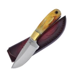 Frost Cutlery Torched Bone Handle Hunting Knife |