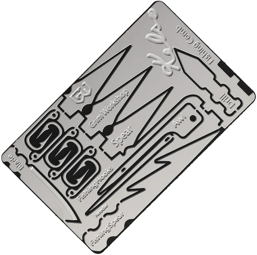 Grim Workshop Bushcraft Kelso Survival Card GRICAR