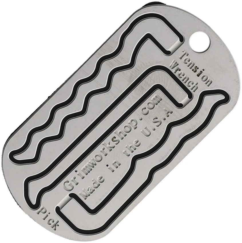 Grim Workshop Lock Picking Dog Tag Tool GRITAG002