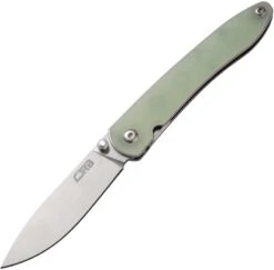 CJRB Ria Linerlock Folding Pocket Knife | Jade G10