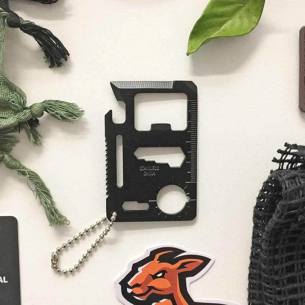 Survival Card | Stainless Steel, Black Finish, 9 T - Image 2