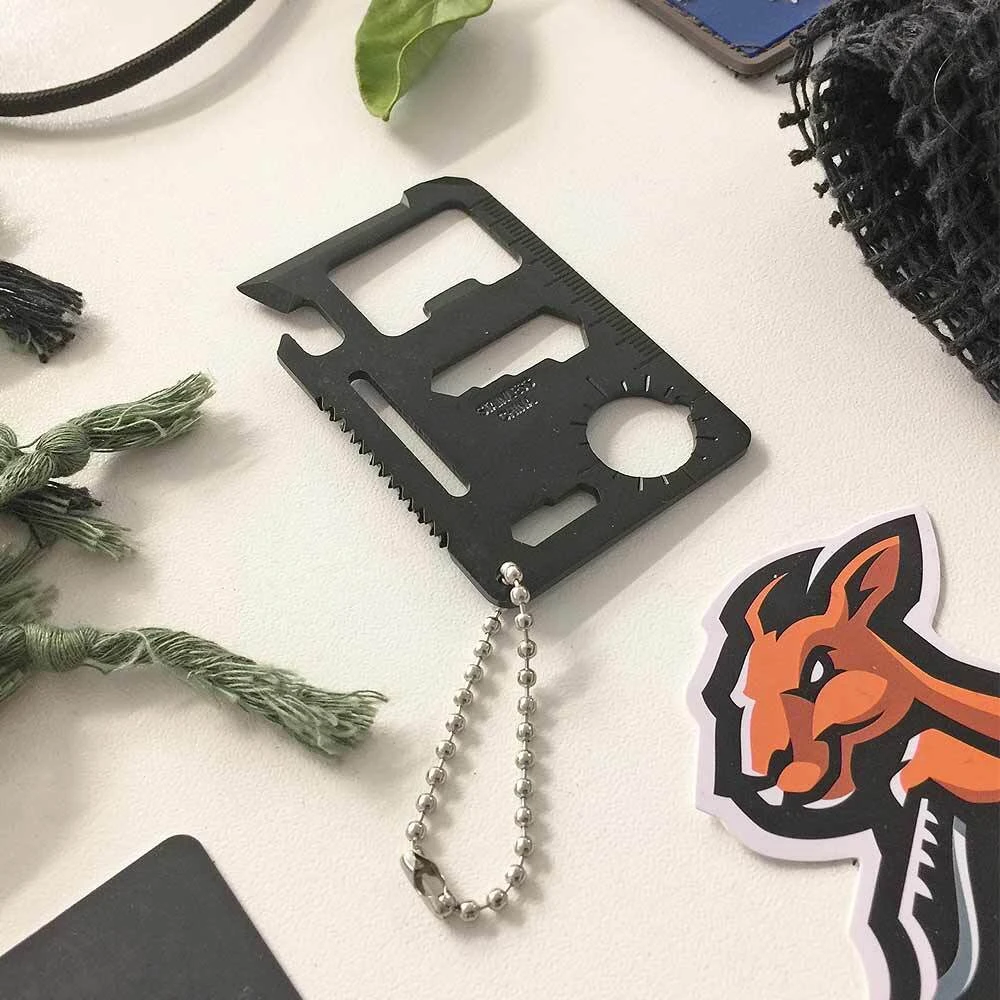 Survival Card | Stainless Steel, Black Finish, 9 T - Image 3