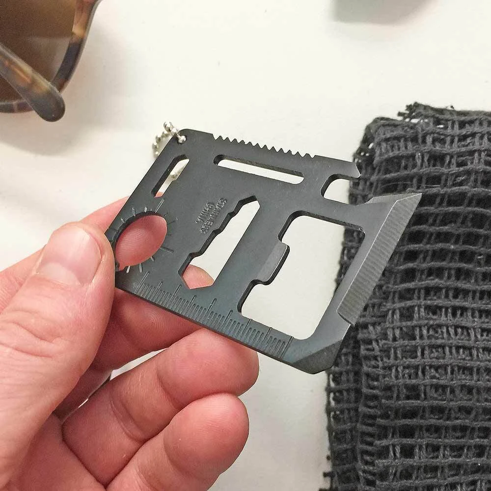 Survival Card | Stainless Steel, Black Finish, 9 T - Image 5