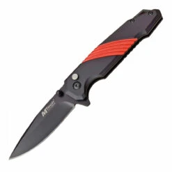 MTech Sportsman Red Folding Knife | Drop Point, Bu