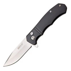 MTech 111 Button Lock Black Folding Knife | 3Cr13