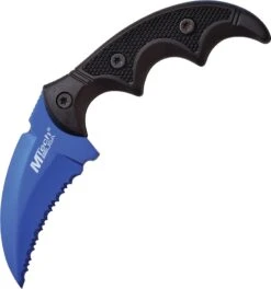 MTech Blue Tactical Claw Knife | 5" Overall, Serra