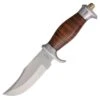 Rough Rider Hunter Stacked Leather Bowie Fixed Bla