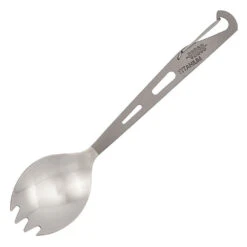 Vargo Black Pure Titanium Eagle Spork | Carabiner,