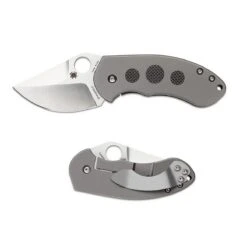 Spyderco Burch Chubby Titanium/ Carbon Fibre Inlay
