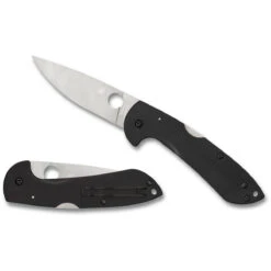 Spyderco Siren Black G-10 Plain Blade